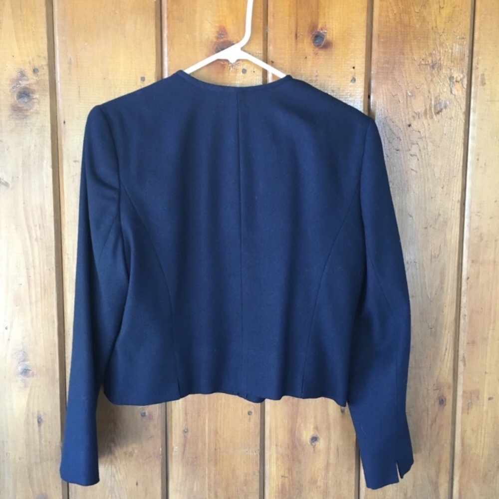 Petite Pendleton Virgin Wool Navy Colored Coat 16 - image 2